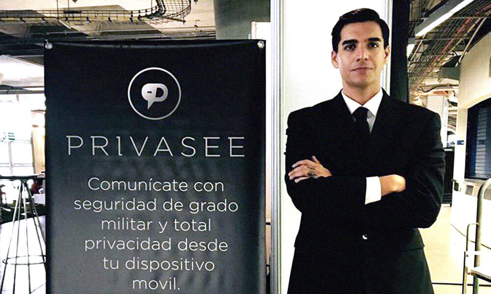 Rodolfo Talamantes presenta aplicación de chat Privasee
