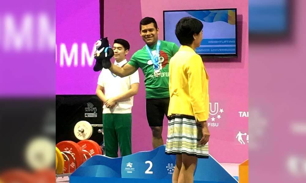 Antonio Vázquez gana plata en halterofilia Universiada Mundial Taipei 2017