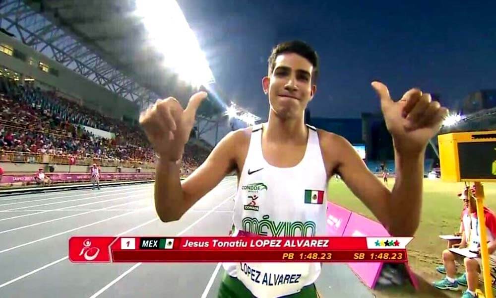 Jesús Tonatiu López Medalla de oro en 800 mts de Taipéi 2017