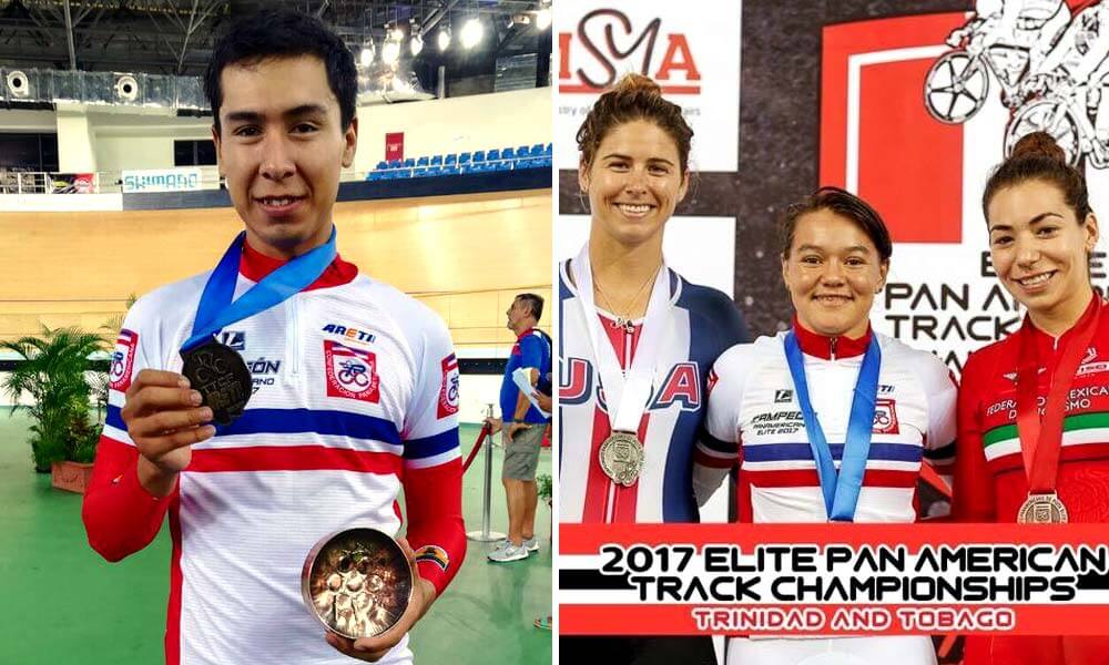 Ignacio Prado y Jessica Salazar logran medallas en Campeonato Panamericano de Ciclismo de Pista 2017