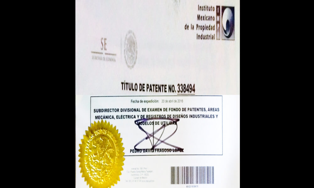 Patente de Nopalimex