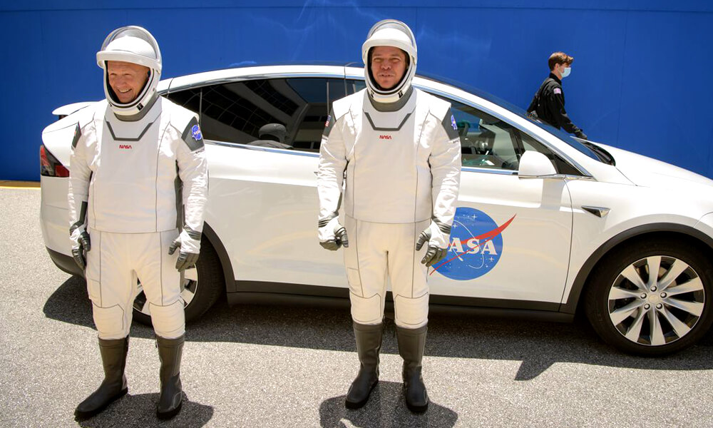 Astronautas de la NASA y SpaceX