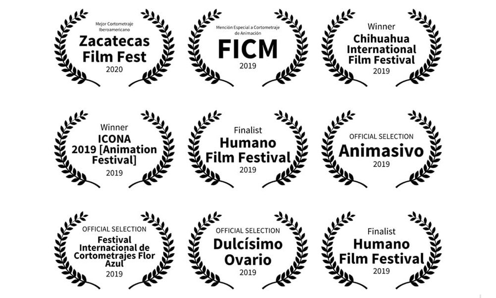 Premios y reconocimientos del cortometraje animado "Dalia Sigue Aquí"